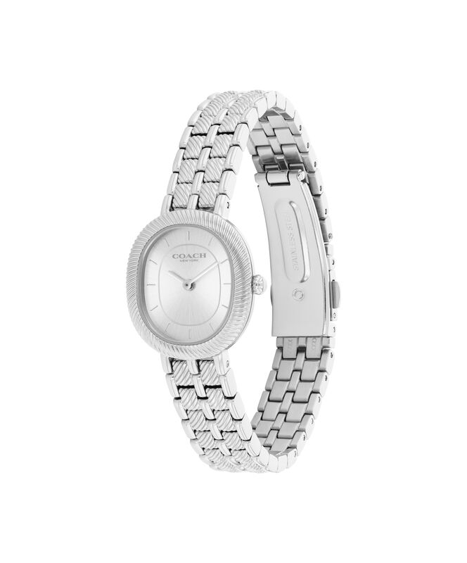 Coach Harlow Oval Silver Dial Stainless Steel Watch 14504659 image number null