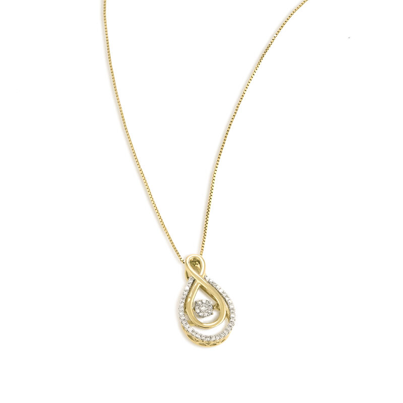 Beats of Love, 10kt. YG Diamond Infinity Pendant image number null