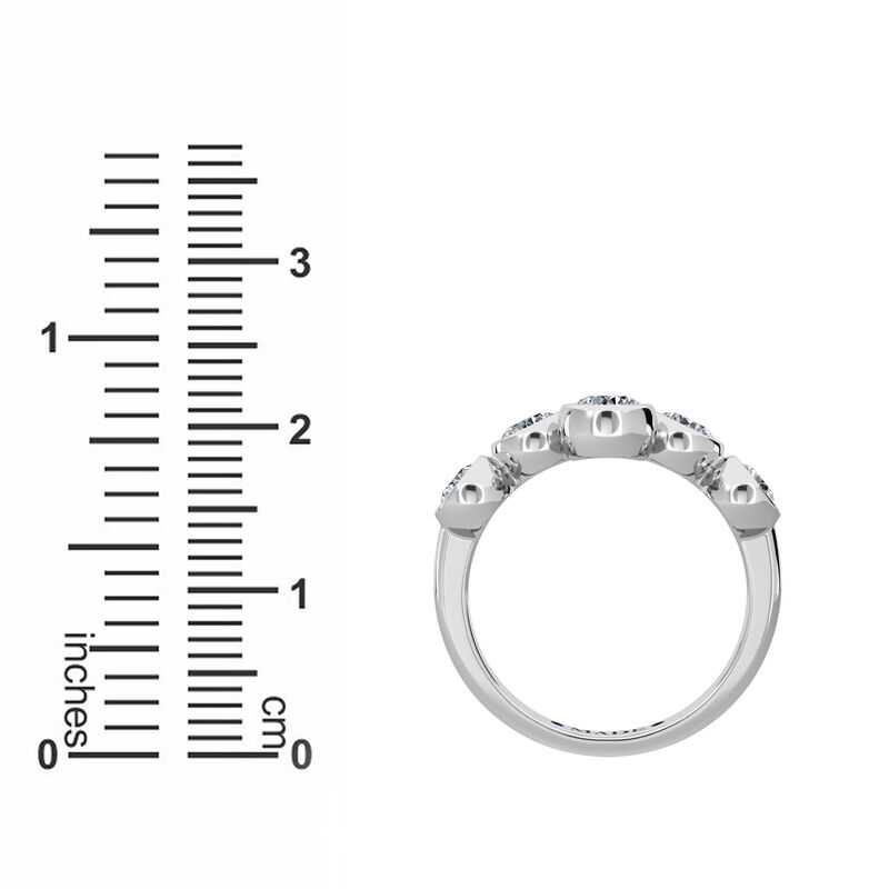Lab Grown Diamond 1ctw. 14k White Gold Anniversary Ring image number null