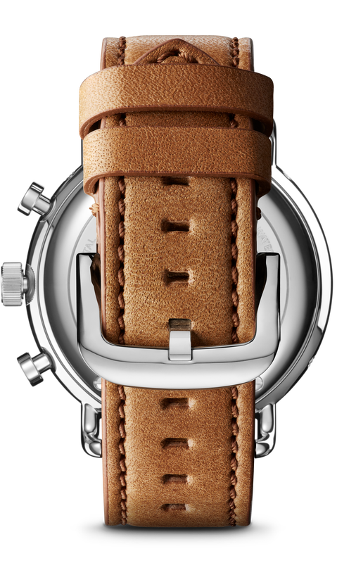 Shinola Men's Canfield Sport Stainless Steel White Dial Tan Leather Strap 45mm S0120141501 image number null