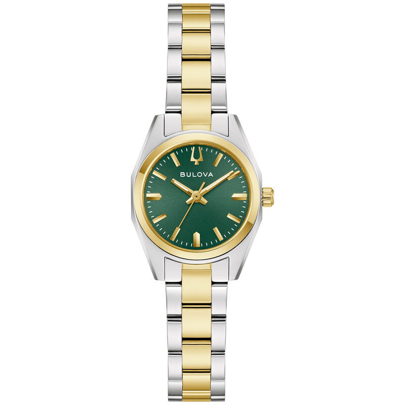 Bulova Surveyor Green Dial Two Tone 98L329 image number null