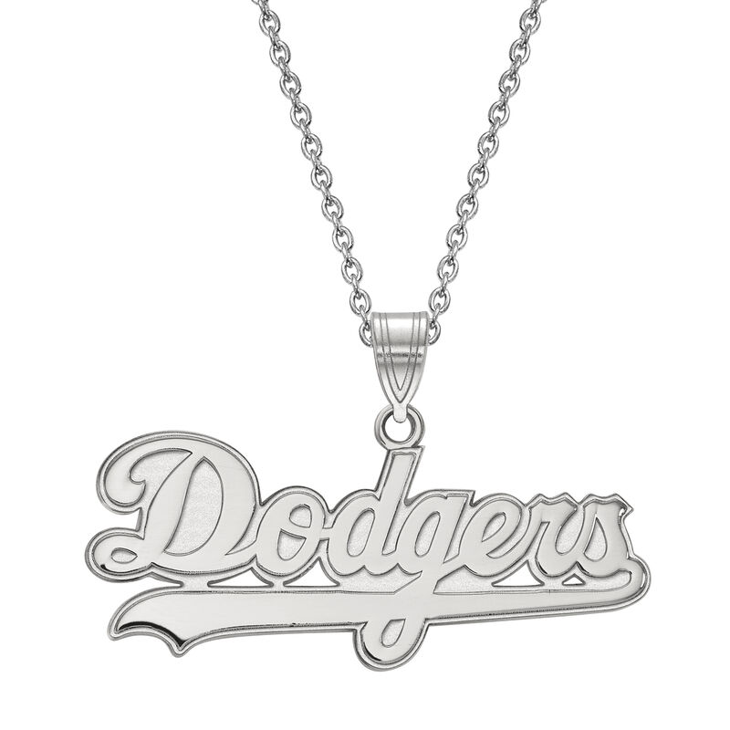 Los Angeles Dodgers Large Pendant in Sterling Silver image number null