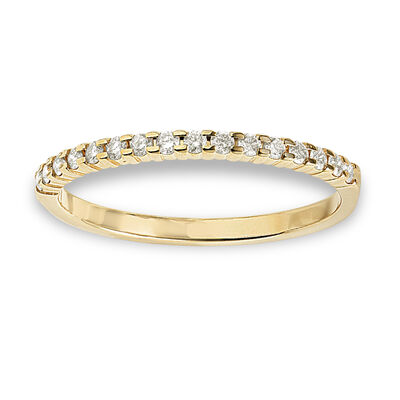 Diamond 1/7ctw. & 14k Yellow Gold Anniversary Ring