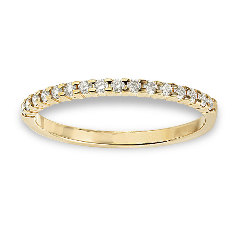 Classic Elegance Single Row Diamond Band 1/7ctw. In 14k Yellow Gold image number null
