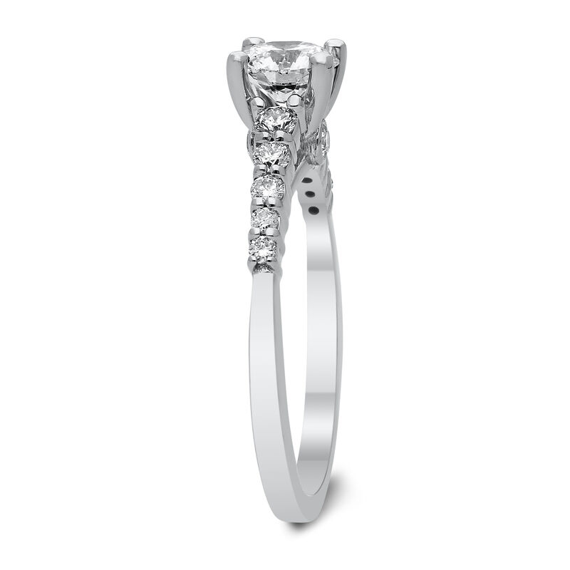 Lara. Lab Grown Diamond 1ctw. Engagement Ring in 14k White Gold image number null