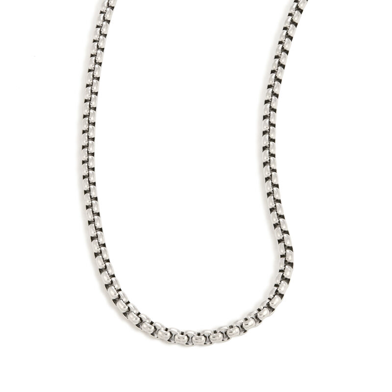 Box Chain 24" in Stainless Steel (3.5mm) image number null