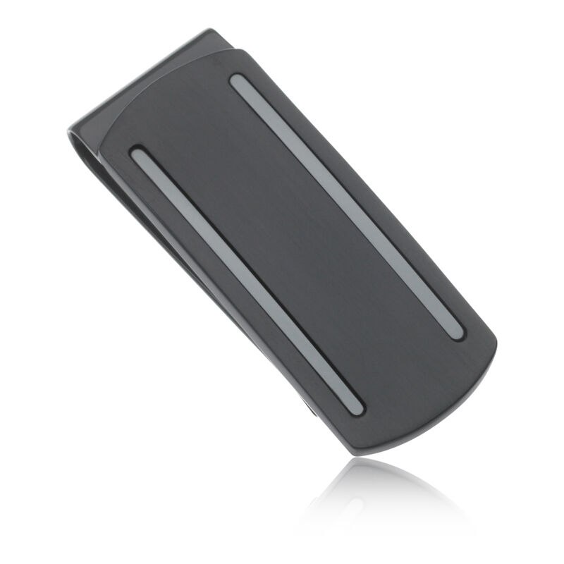 Black Stainless Steel Money Clip image number null