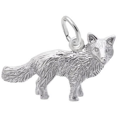 Fox Charm in Sterling Silver