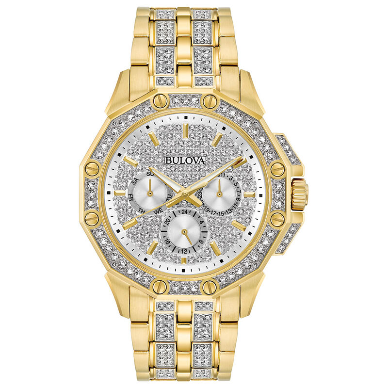 Bulova Men's Watch Crystal Collection 98C126 image number null