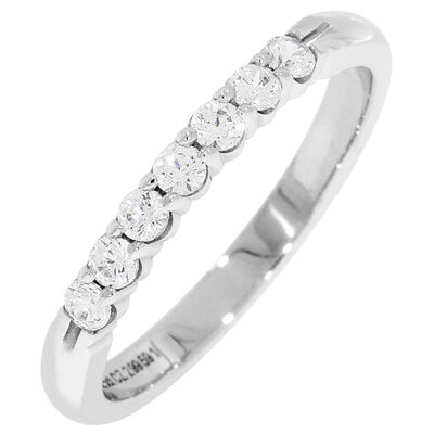 Ladies' 7-Stone 1/4ctw. Diamond Wedding Band in 14K White Gold (GH, SI2)