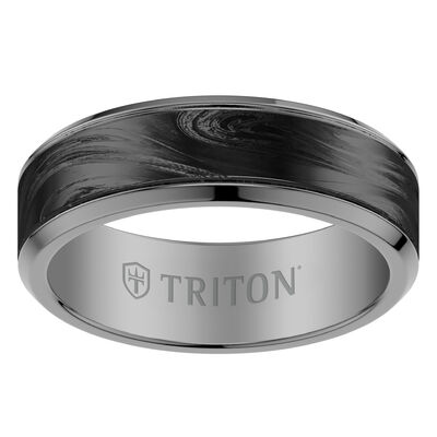 Carbon Fiber Inlay Tungsten Band (7mm)