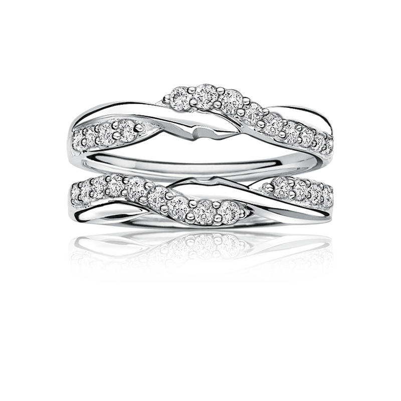 RM1397 - Diamond Two Stone Ring - BMTR-RM1397-E2E