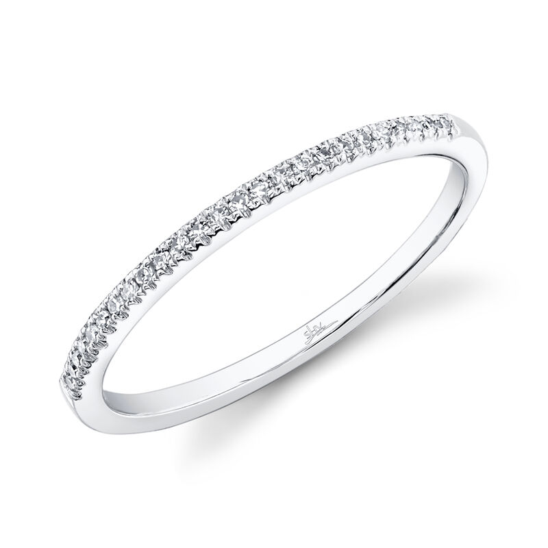 Shy Creation Anniversary Diamond Band in 14k White Gold image number null