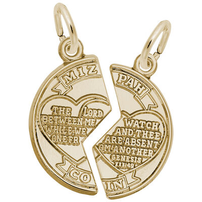 Mitzvah Charm in Gold Plated Sterling Silver