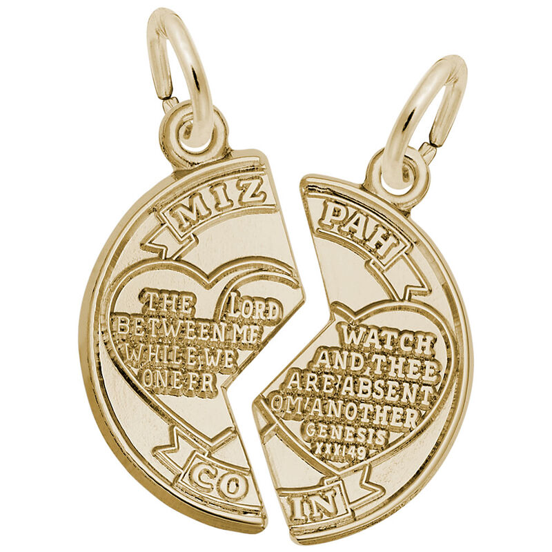 Mitzvah Charm in Gold Plated Sterling Silver image number null