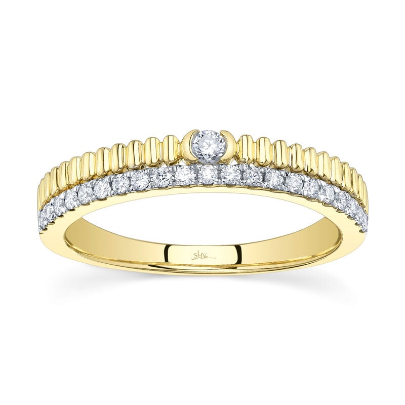 Shy Creation Diamond 1/4ctw. Fashion Ring in 14k Yellow Gold image number null