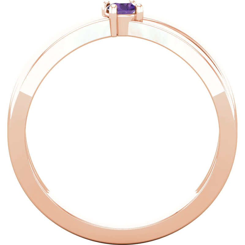 1-Stone Family Ring in 14k Rose Gold image number null