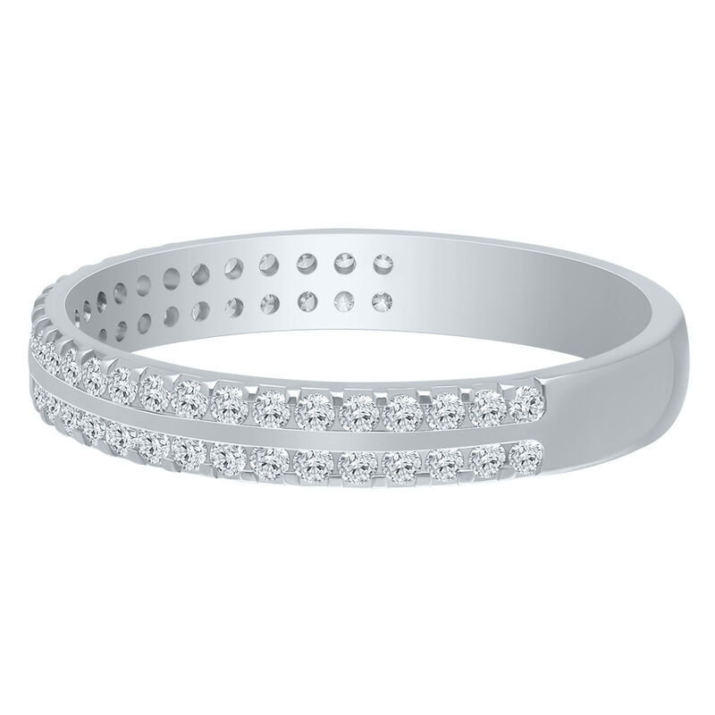 Diamond 3/8ctw. 14k White Gold Anniversary Ring image number null