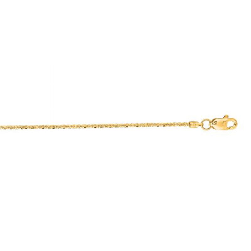 Round Sparkle 16" Chain 1.1mm in 14k Yellow Gold image number null
