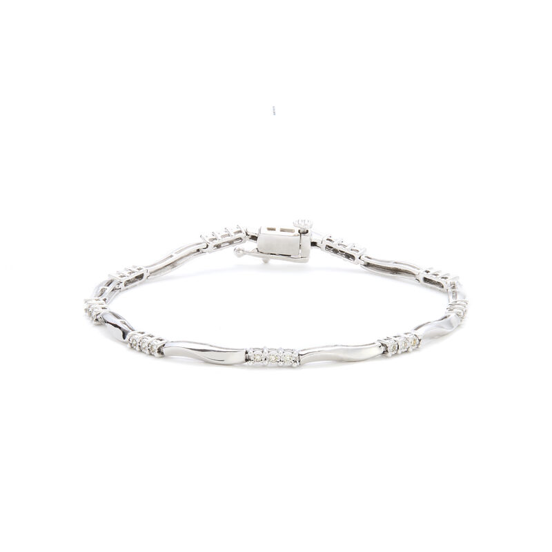 Diamond Fashion Bracelet 1/6ctw. in White Gold image number null