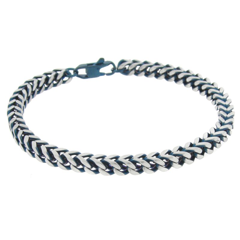 Men's Stainless Steel Curb Link Bracelet 8.5" image number null