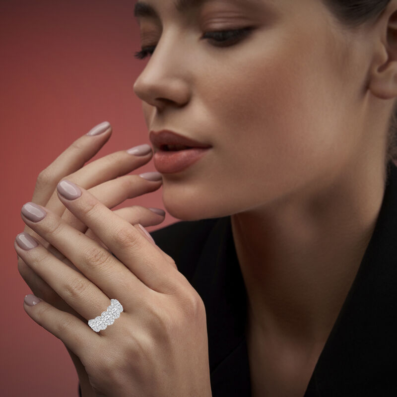 Lab Grown Diamond 2 1/4ctw. 14k White Gold Anniversary Ring image number null