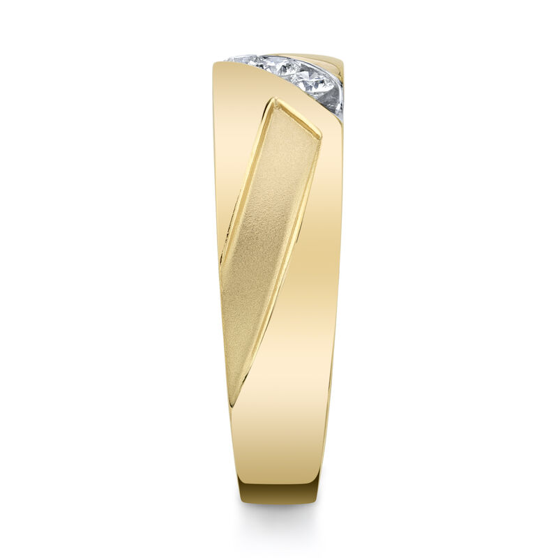 Men's MFIT Diamond 1/4ctw. Comfort Fit Band in 10k Yellow Gold image number null