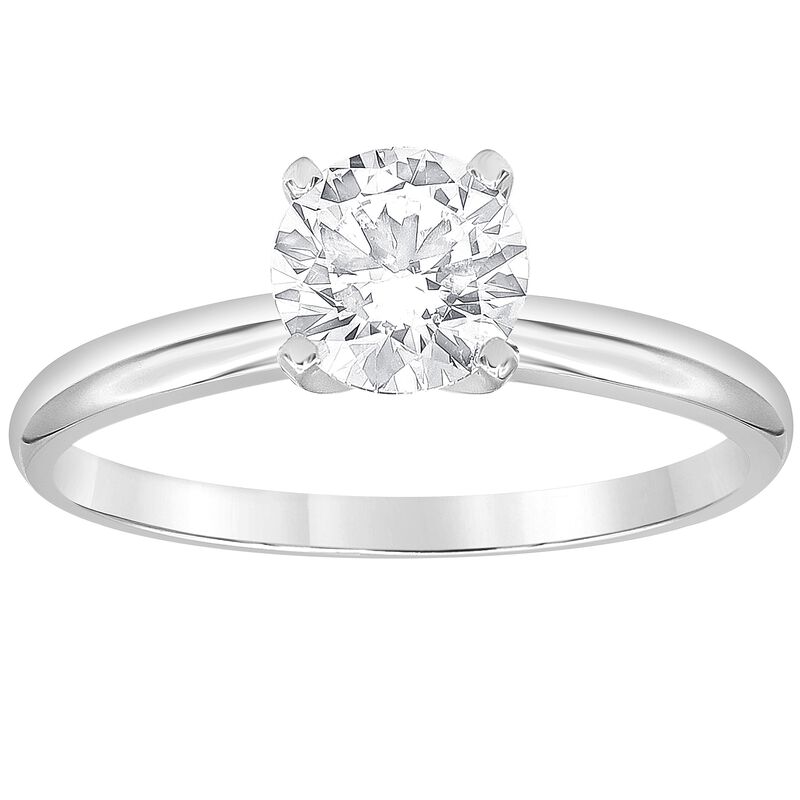 Brilliant-Cut Lab Grown 2 1/2ct. Diamond GH VS SI Certified Solitaire Engagement Ring in 14k White Gold image number null