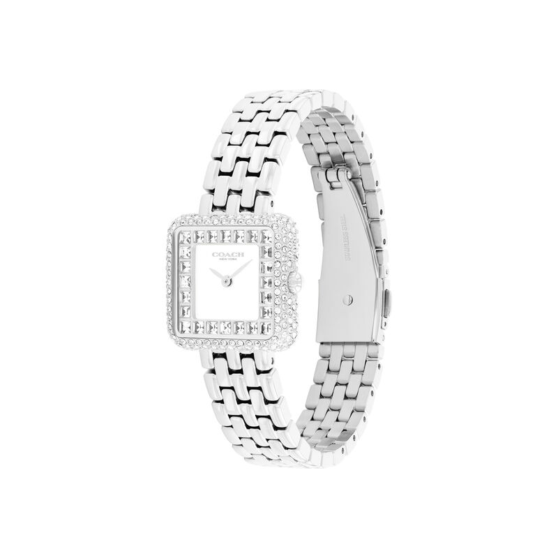 Coach Ladies Cass White Dial White Stainless Steel 24mm Watch 14504558 image number null