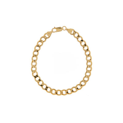 Curb Linked Bracelet in 10k Yellow Gold