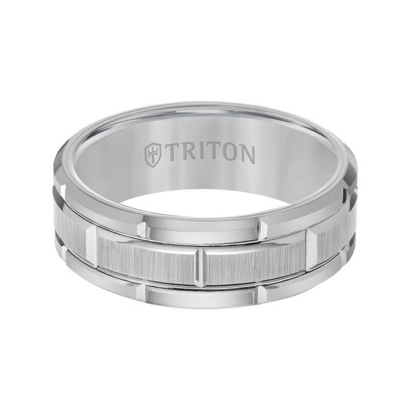 Triton Grey Tungsten Bright Cut Carbide image number null
