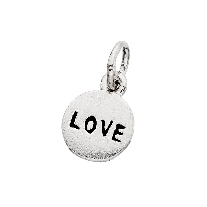 Love Stamped Mommy Chic Necklace Charm in Sterling Silver image number null