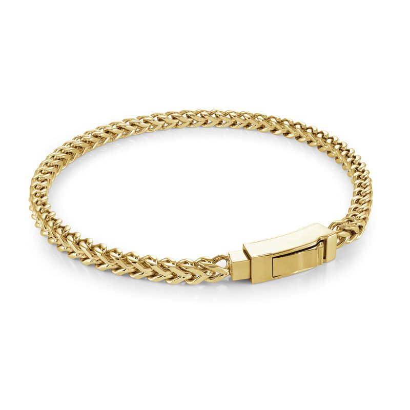 Franco Link Bracelet in Gold Plated image number null