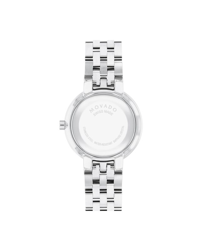Movado Ladies Stainless Steel Diamond Bezel Museum Classic Watch 0607814 image number null