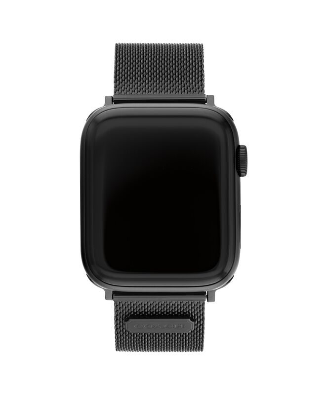 Coach Men's Black Ion Stainless Steel Apple Watch Strap 14700062 image number null