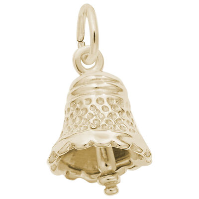 Bell Charm in 10k Yellow Gold