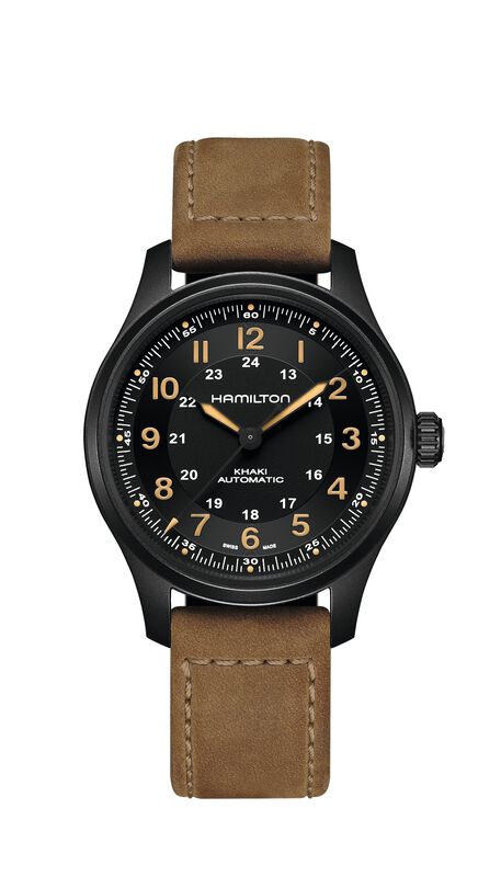 Hamilton Men's Khaki Field Watch in Titanium H70665533 image number null