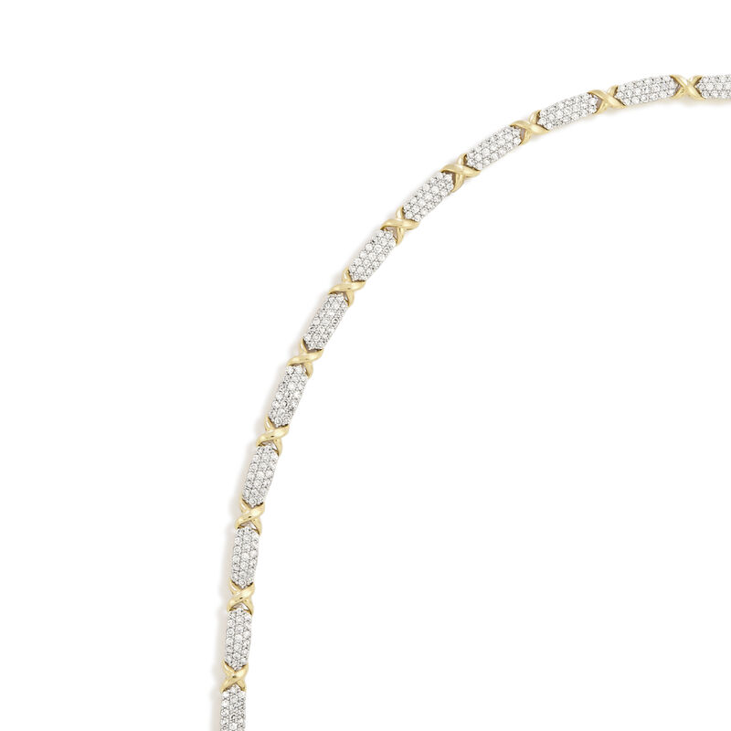 Marianne, 10kt. YG Lab Grown Diamond Fashion X-Link Bracelet image number null
