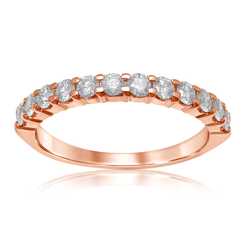 Diamond Band 1/2ctw in 14k Rose Gold image number null