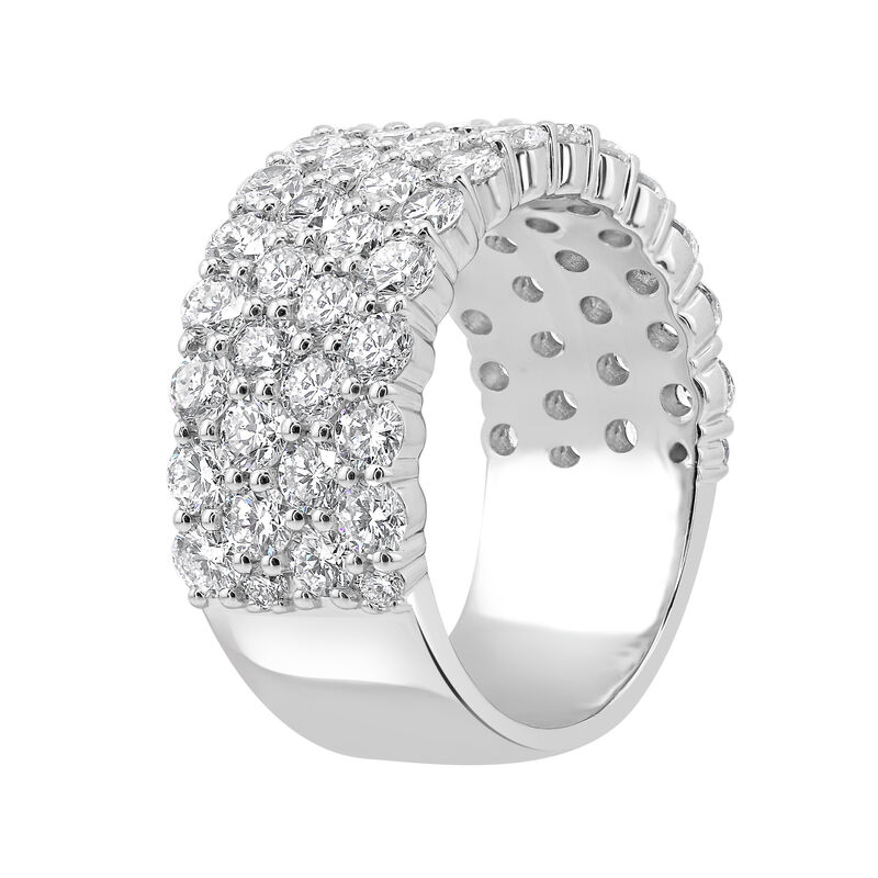 Lab Grown Diamond 1/2ctw. 14k White Gold Anniversary Ring image number null