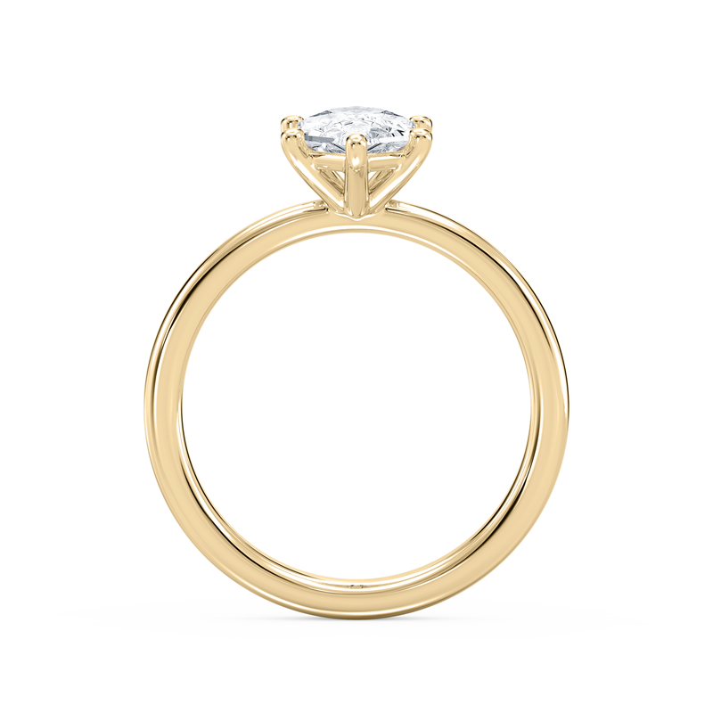 Duchess Marquise Lab Grown Diamond 2ctw. Solitaire Engagement Ring in 14k Yellow Gold image number null