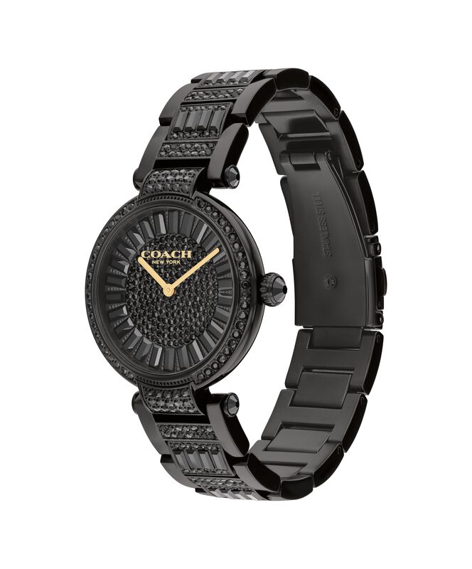 COACH Ladies Cary Black Ion Plated Stainless Steel 34mm Watch 14504269 image number null