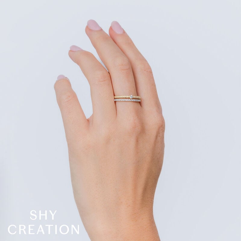 Shy Creation Diamond 1/4ctw. Fashion Ring in 14k Yellow Gold image number null