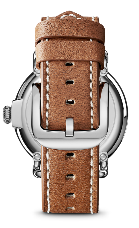 Shinola Men's Runwell Slate Stainless Steel Blue Dial Tan Leather Strap 41mm Watch S0110000024 image number null