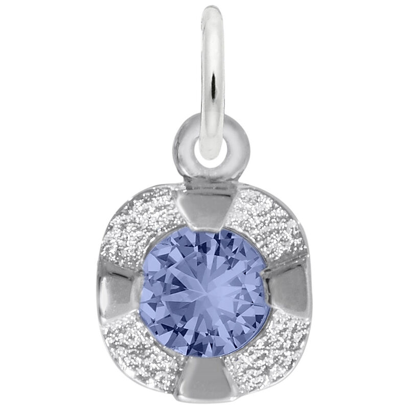 September Birthstone Petite Charm in Sterling Silver image number null