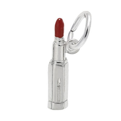 Lipstick Charm in Sterling Silver