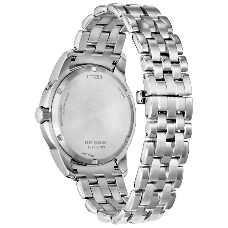 Citizen Men's Calendrier Coral Dial Stainless Steel 42mm Watch BU0080-52X image number null