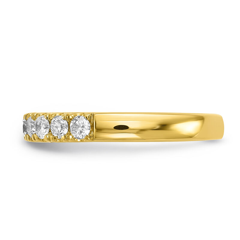Lab Grown 11-Stone 1/2ctw. Diamond Anniversary Band in 14k Yellow Gold image number null
