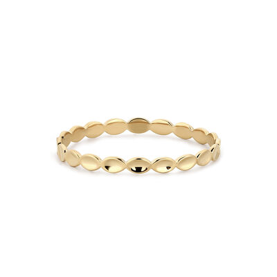 Oval Eternity Band in 14k Yellow Gold