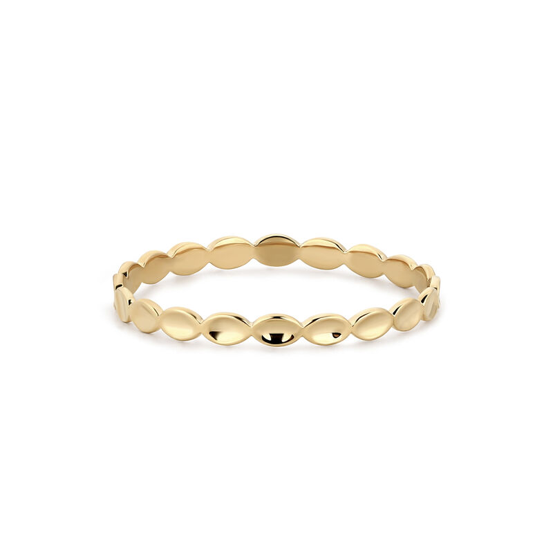 Oval Eternity Band in 14k Yellow Gold image number null